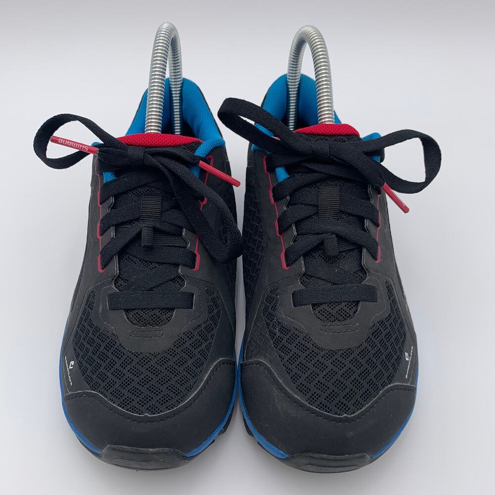 Shimano Click'R Cycling Shoes Women's Size 5.5 Black Red Blue SH-CW41L Biking